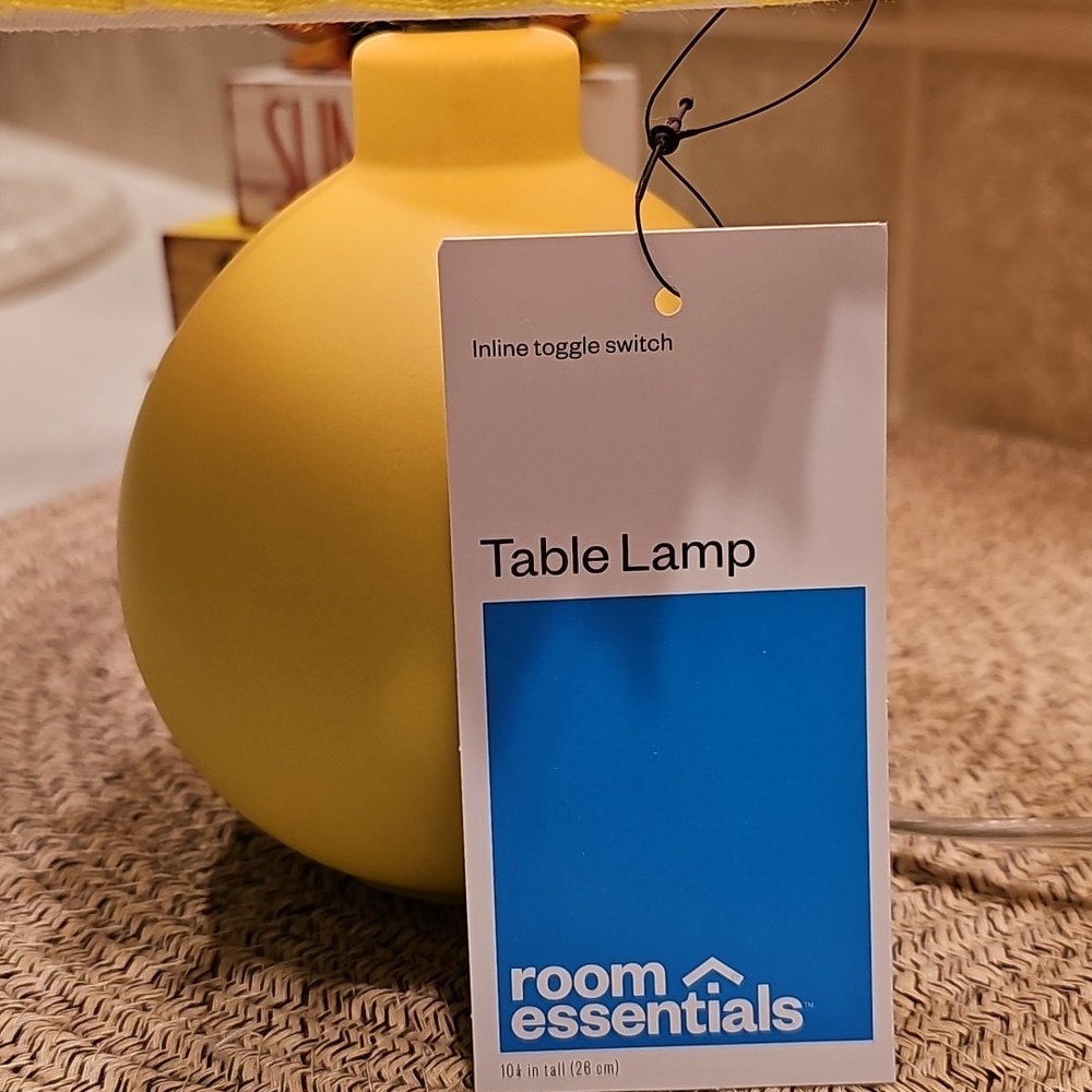 Room Essentials 10in. Sunflower Yellow Table Lamp - Picture 2 of 12